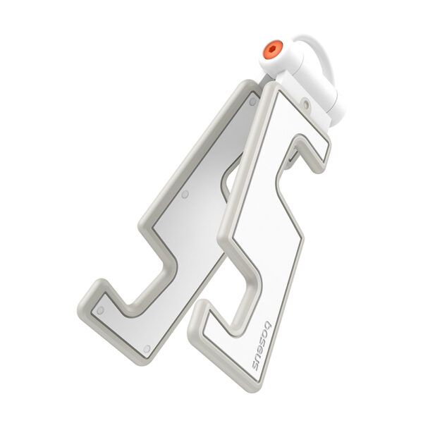 Pied de support - stand Baseus - Support de téléphone portable pliable Moon White - Image 4