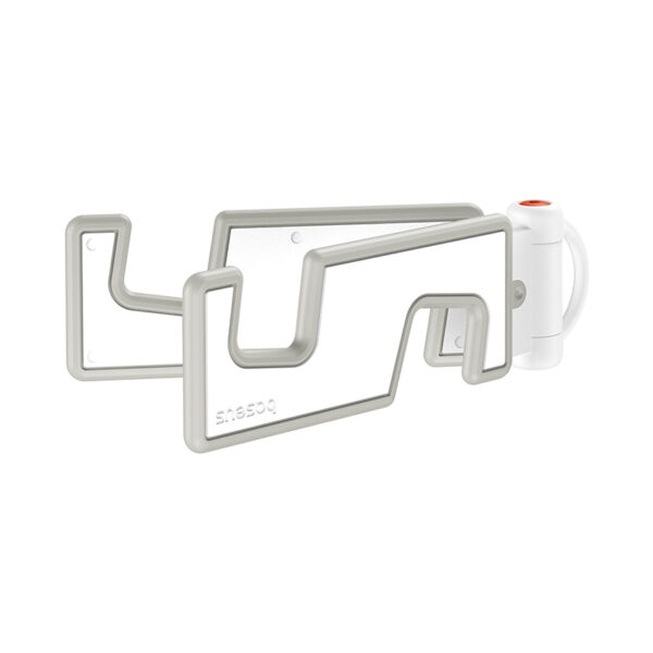 Pied de support - stand Baseus - Support de téléphone portable pliable Moon White - Image 5