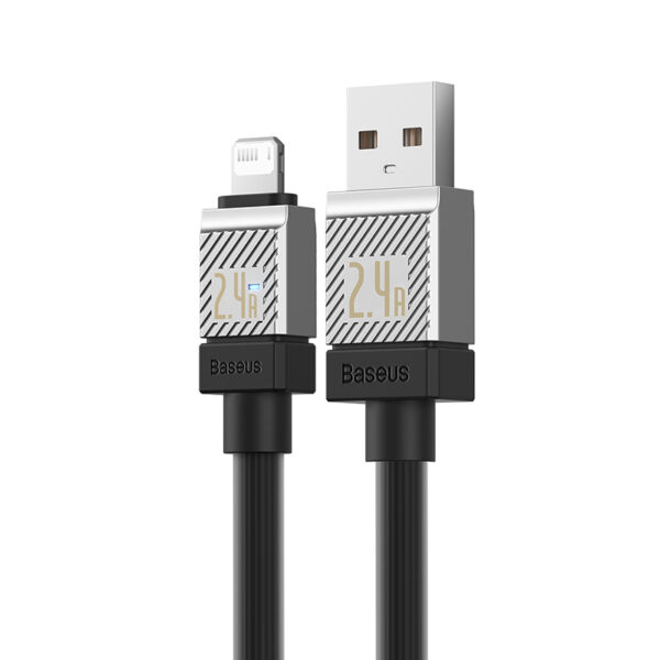 Câble USB – Lightning 1m 2,4A noir - Image 5