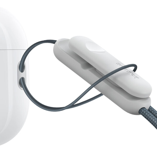 Cordon pour écouteurs AirPods et téléphone Crystal Series, gris - Image 5