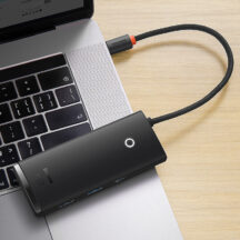 Baseus Lite Hub USB-C 2xUSB3.0/HDMI/SD Noir