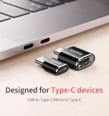 Adaptateur De Micro USB Vers USB-C / Type-C Noir
