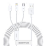 Baseus Câble 1→3 USB/Micro/iP/USB-C 1,5m