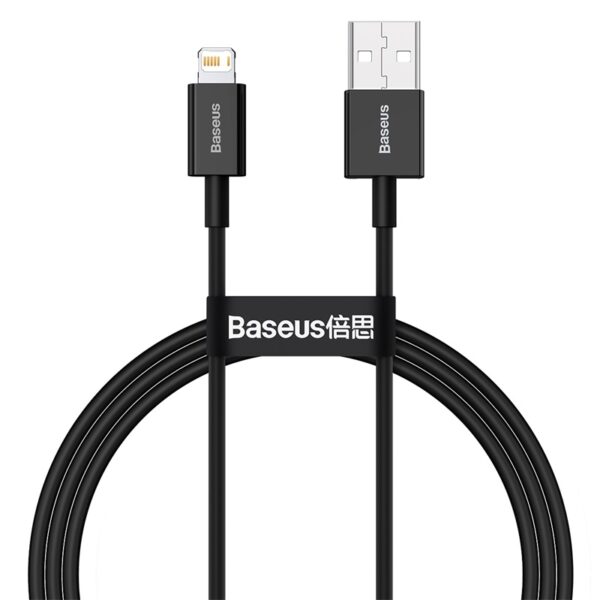 Baseus Câble USB Vers Lightning pour iPhone/iPad 2.4A 1m Noir