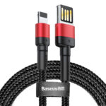 Baseus Cafule Câble iP 2,4A 1m Rouge/Noir