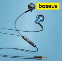 BASEUS Écouteurs filaires