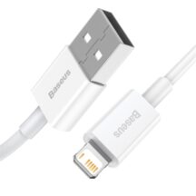 Baseus Câble Charge Rapide 2,4A 2m iPhone Blanc