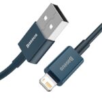 Baseus Câble Charge Rapide 2,4A 1m iPhone Bleu