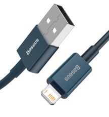BASEUS 1m câble de données de charge rapide 2.4A compatible avec iPhone,bleu