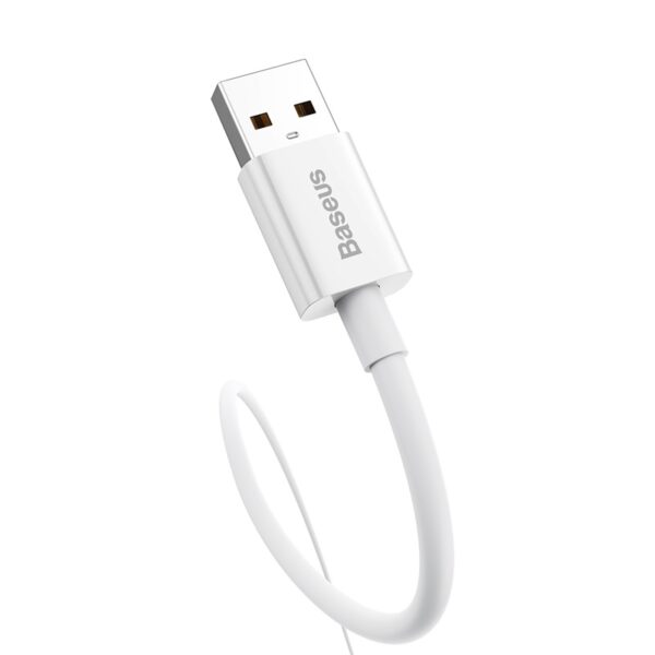 Câble s USB vers TYPE-C 100W/1.5M Blanc - Image 3