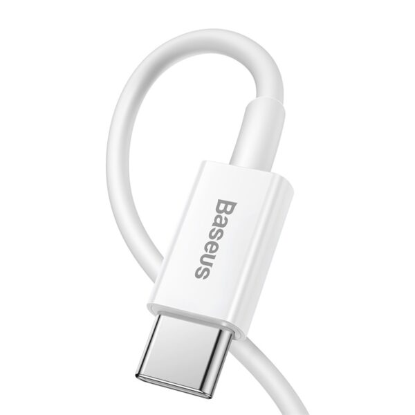 BASEUS blanc 0,25 m 20W PD Câble de charge rapide compatible avec tous les iPhone - Image 3