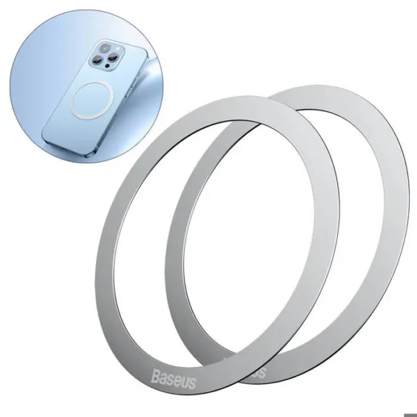 Anneau magnétique Bague 2 Piéces/Pack Argent-