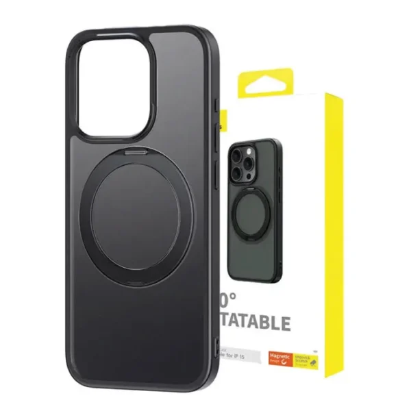 Coque de téléphone magnétique pour iPhone 15 Plus -Black