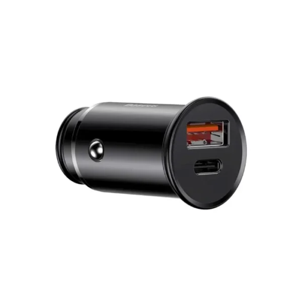 Chargeur De Voiture En Métal A+C 30W Noir -ccall-bs01