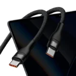 Baseus Câble 1→2 USB-C 100W 1,5m Noir