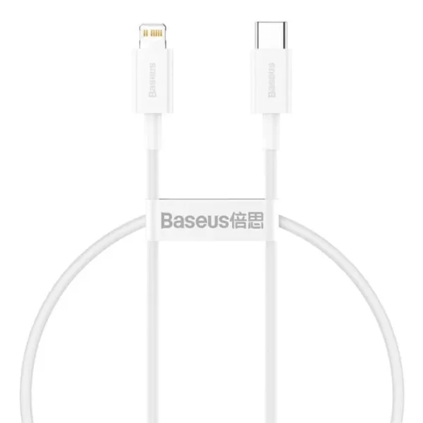 BASEUS blanc 0,25 m 20W PD Câble de charge rapide compatible avec tous les iPhone