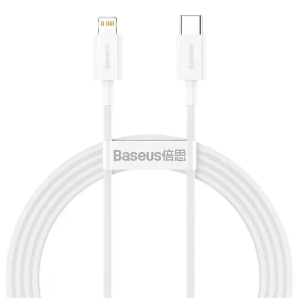 BASEUS blanc 1,25 m 20W PD Câble de charge rapide compatible avec tous les iPhone