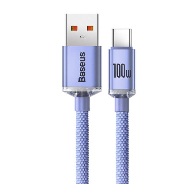 Câble USB vers TYPE-C 100W/1,2M Violet - Image 2