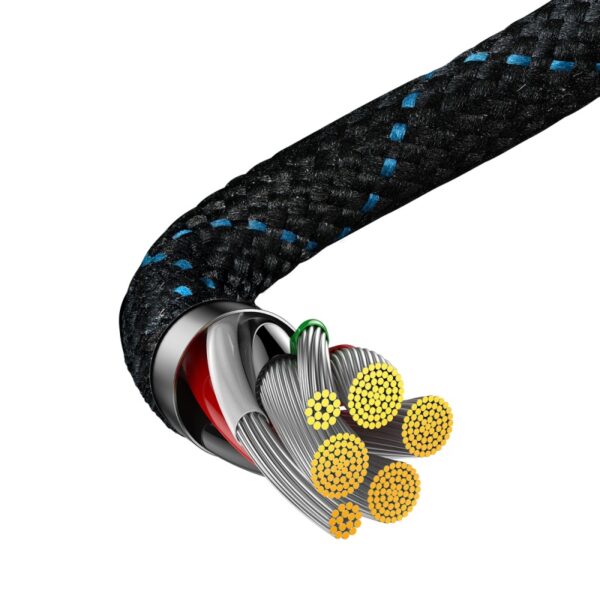 BASEUS MVP 2 CÂBLE COUDÉ CONÇU POUR FACILITER LA CONNEXION DANS DES ESPACES RESTREINTS, SUPPORTANT UNE CHARGE RAPIDE JUSQU'À 100W. - Image 5