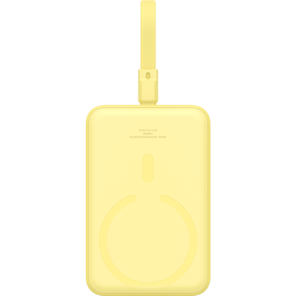 Batterie externe sans fil de charge rapide magnétique Baseus Mini iP Edition 10000mAh 20W Lemon Yellow