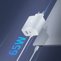 CHARGEUR 3-PORTS 2*TYPE-C + USB(65W) BASEUS