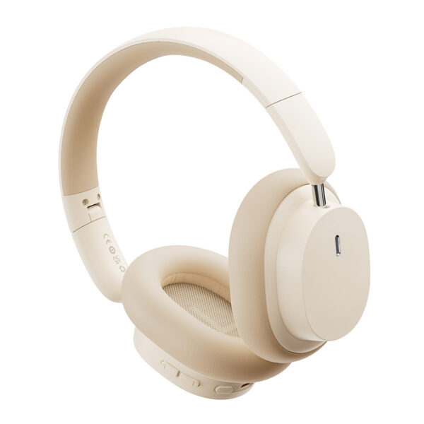 Casque sans fil Baseus Bowie D05 Crème Blanc - Image 4