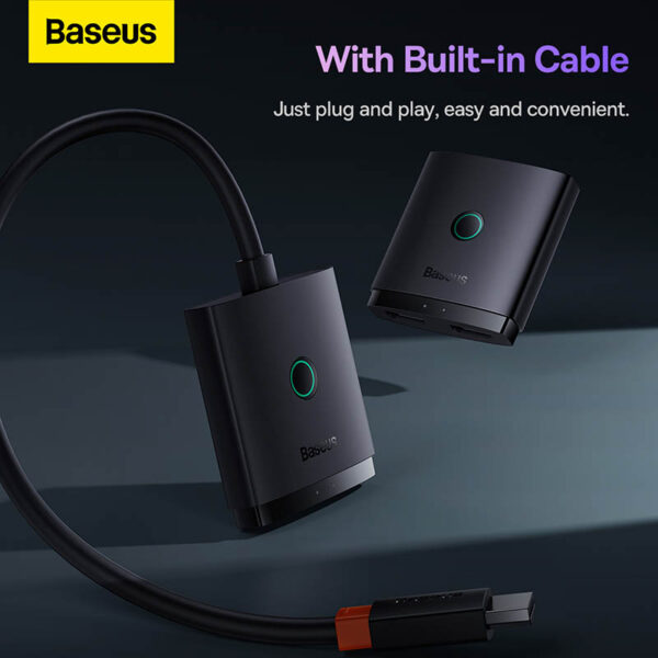 ADAPTEUR SWITCH HDMI VERS HDMI 2-SENS FONCTIONNEL BASEUS