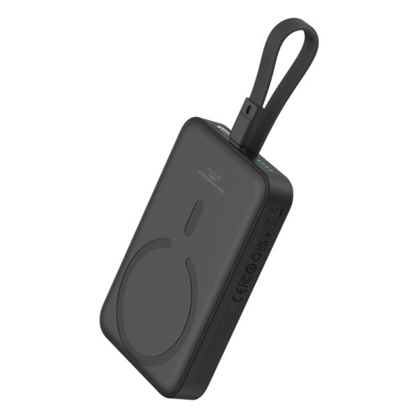 Batterie externe magnétique sans fil Baseus OS Mini, charge rapide, édition iP, 10000mAh, 20W, noir Cluster. - Image 2