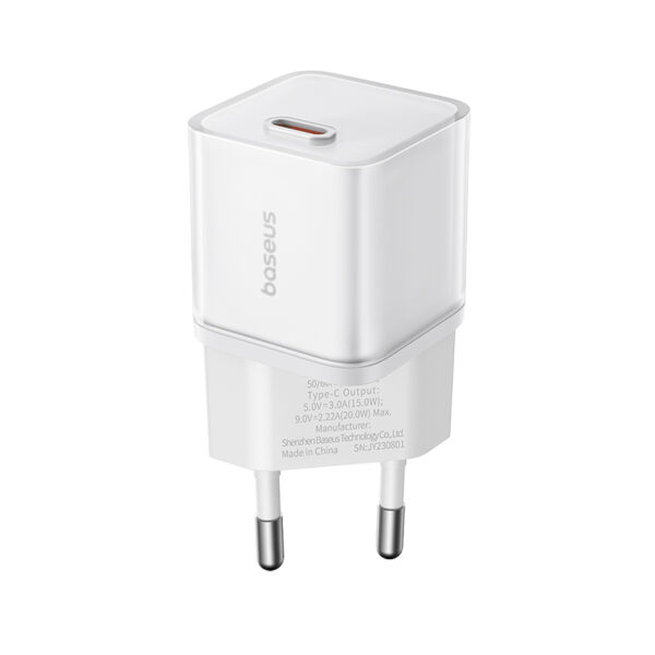 CHARGEUR 1-PORT TYPE-C (20W TECHNOLOGIE GaN) BASEUS - Image 2