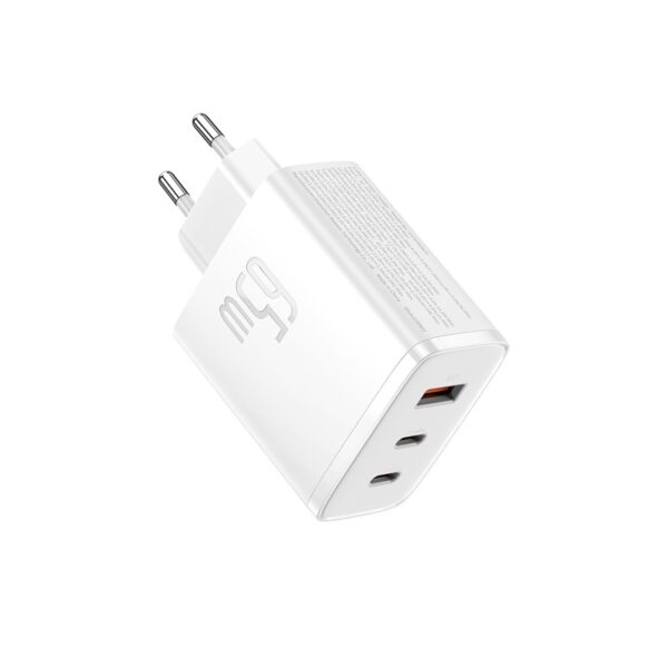 CHARGEUR 3-PORTS 2*TYPE-C + USB(65W) BASEUS