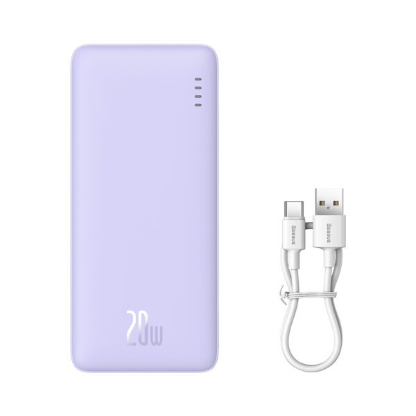 Batterie externe de charge rapide Baseus Airpow 10000mAh 20W Nebula Purple