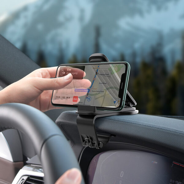 Support de voiture Baseus Big Mouth Pro (compatible avec la console centrale) Noir