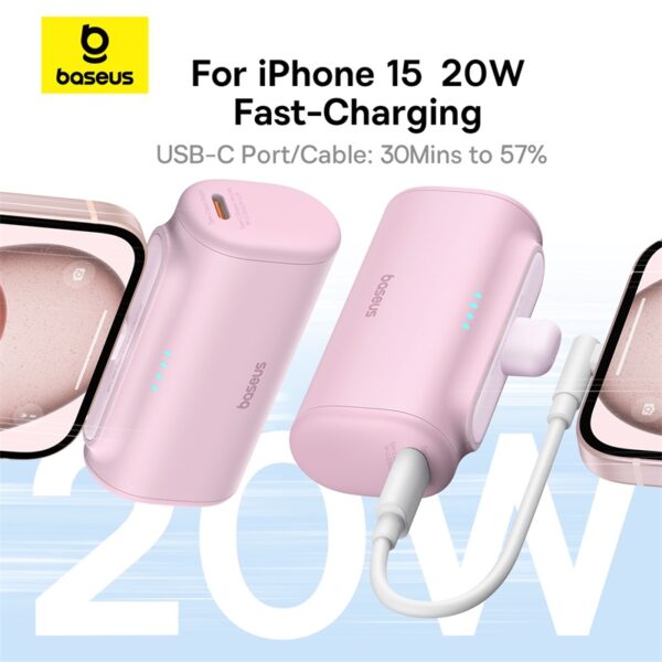 BATTRIE EXTERNE POWER BANK 5000MAH 20W BASEUS - Image 4