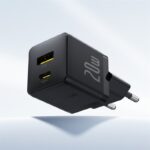 Chargeur rapide Baseus Palm C+U 20W UE Moon White