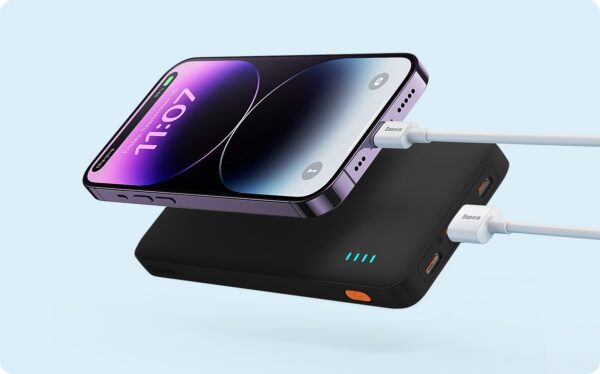 Batterie externe Baseus Airpow Charge rapide 10000mAh 20W Noire