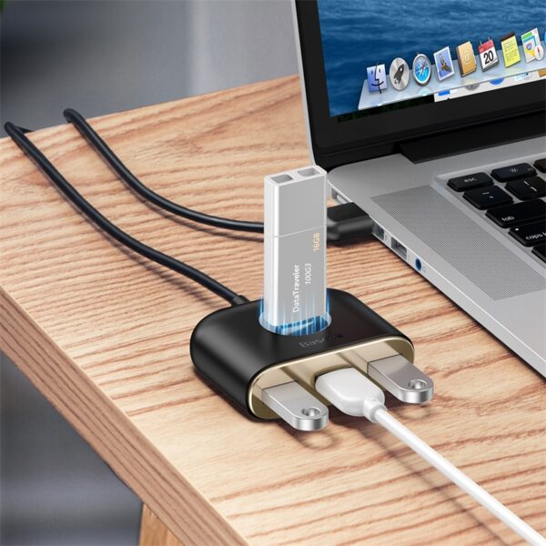 ADAPTEUR HUB 4 EN 1 USB VERS 4*USB 1m BASEUS