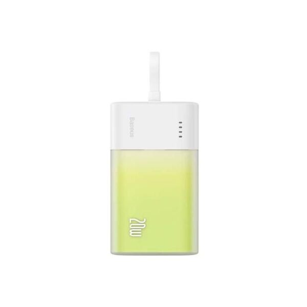 Batterie externe Baseus Popsicle, charge rapide, édition iP, 5200mAh, 20W, vert forêt