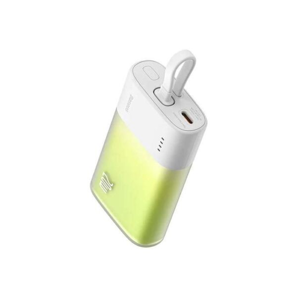 Batterie externe Baseus Popsicle, charge rapide, édition iP, 5200mAh, 20W, vert forêt - Image 3