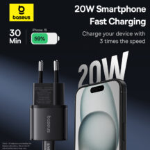 CHARGEUR 1-PORT TYPE-C (20W TECHNOLOGIE GaN) BASEUS
