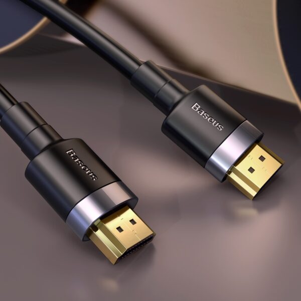 Câble adaptateur Baseus Cafule HDMI mâle vers HDMI mâle 4K, 5 mètres, noir.