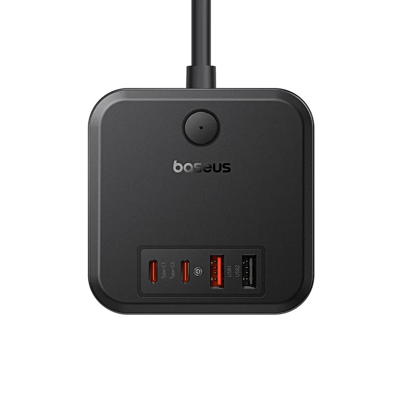 Bloc multiprise Baseus PowerCombo 3 AC + 2 USB + 2 USB-C 30W 1,5 m Noir - 图片 3