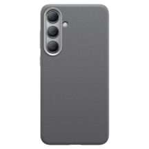 Coque de Téléphone Série Fauxther pour Samsung S24, Gris Spatial