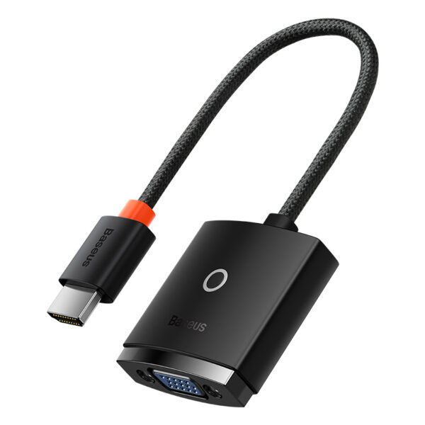 Baseus Lite Series Adaptateur HDMI vers VGA – Noir – Image 3