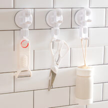 Crochet à ventouse pour lavabo (crochet double)
