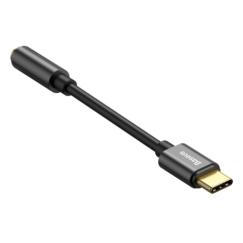 Baseus Adaptateur Type-C vers Jack 3,5mm L54 Noir - 图片 3