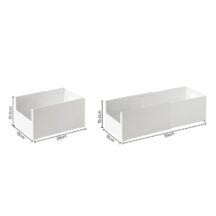 Coffre de rangement réglable pour armoire