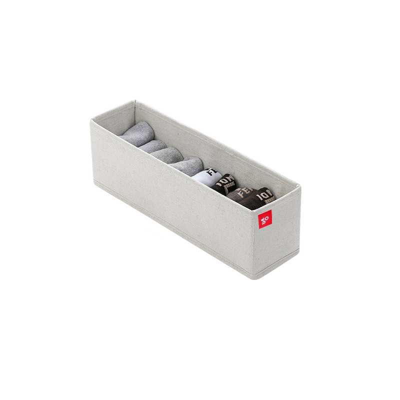 Boîte de rangement en tissu 9 cm sans séparations
