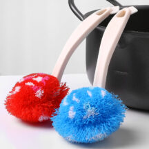 Brosse à pot avec manche en plastique