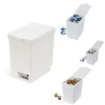 Boîte de rangement haute avec couvercle