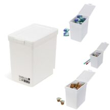 Boîte de rangement haute avec couvercle
